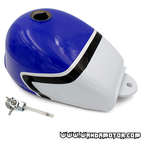 Fuel tank Monkey blue/white